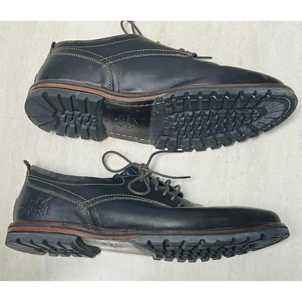 Cole Haan Grand 360 Mens 9 Black Leather Oxford Shoes Hybrid Dress Sneaker